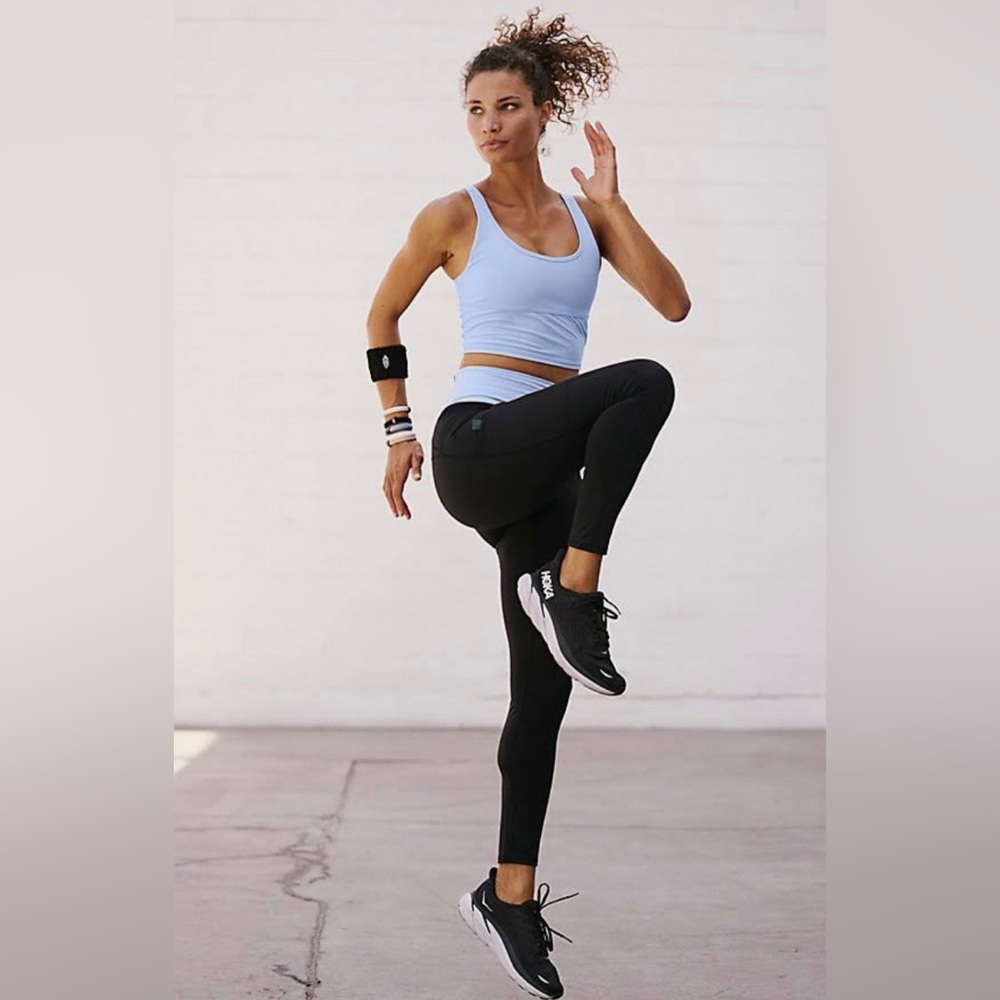 Free People! FP Movement My Happy Place Black Leggings NWOT!